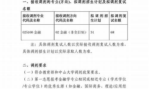 中山大学高考调剂_中山大学高考调剂政策