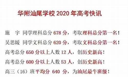 汕尾高考2023喜报,汕尾高考2016