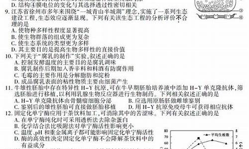 2017江苏高考生物b,江苏高考生物试卷及答案解析2017