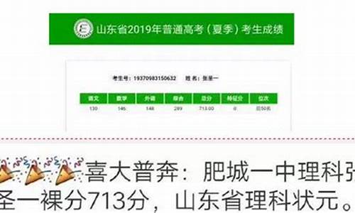 济南高考状元2023年考多少分_济南高考状元2016