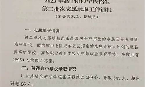 济南2023高中统招分数线公布表,济南2023高中统招分数线