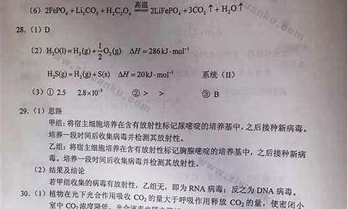 2017高考题理综_2017高考理科综合难