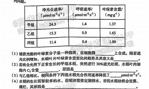 2017年安徽高考理综,高考2017理综安徽