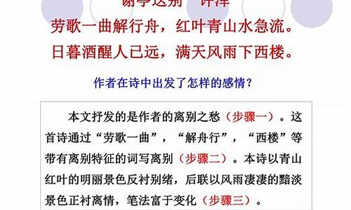 诗歌鉴赏答题高考-高考诗歌鉴赏题及答案100道